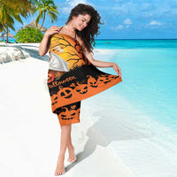 Happy Capy-Boo-Ra Sarong Capybara Ghost Trick or Treat - Wonder Print Shop