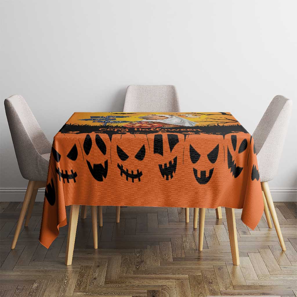Happy Capy-Boo-Ra Tablecloth Capybara Ghost Trick or Treat - Wonder Print Shop