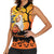 Happy Capy-Boo-Ra Women Sleeveless Polo Shirt Capybara Ghost Trick or Treat - Wonder Print Shop