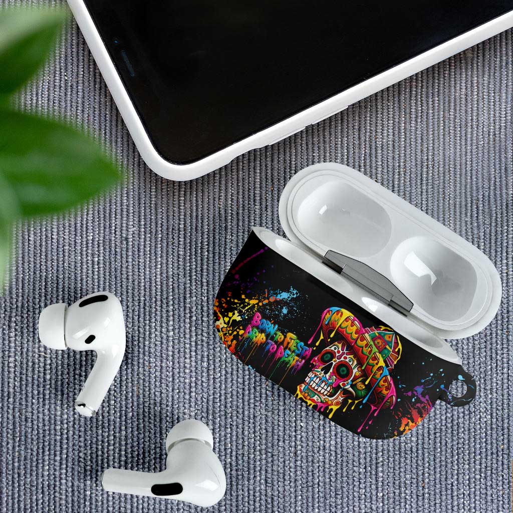 Dripping Sombrero Sugar Skull AirPods Case Día de los Muertos - Wonder Print Shop