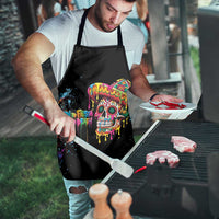 Dripping Sombrero Sugar Skull Apron Día de los Muertos - Wonder Print Shop