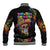 Dripping Sombrero Sugar Skull Baseball Jacket Día de los Muertos - Wonder Print Shop