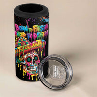 Dripping Sombrero Sugar Skull 4 in 1 Can Cooler Tumbler Día de los Muertos - Wonder Print Shop