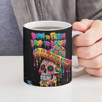 Dripping Sombrero Sugar Skull Ceramic Mug Día de los Muertos - Wonder Print Shop