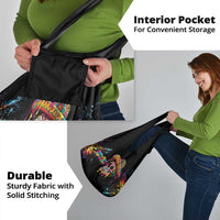 Dripping Sombrero Sugar Skull Grocery Bag Día de los Muertos - Wonder Print Shop