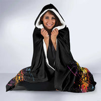 Dripping Sombrero Sugar Skull Hooded Blanket Día de los Muertos - Wonder Print Shop