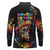 Dripping Sombrero Sugar Skull Long Sleeve Polo Shirt Día de los Muertos - Wonder Print Shop
