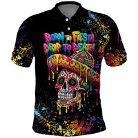 Dripping Sombrero Sugar Skull Polo Shirt Día de los Muertos - Wonder Print Shop