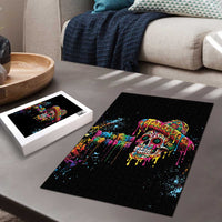 Dripping Sombrero Sugar Skull Puzzle Día de los Muertos - Wonder Print Shop