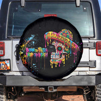 Dripping Sombrero Sugar Skull Spare Tire Cover Día de los Muertos - Wonder Print Shop