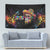 Dripping Sombrero Sugar Skull Tapestry Día de los Muertos - Wonder Print Shop