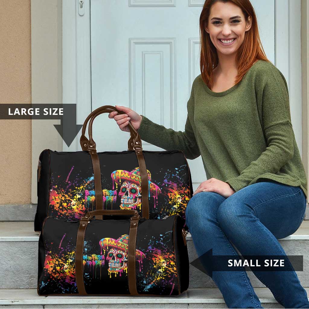 Dripping Sombrero Sugar Skull Travel Bag Día de los Muertos - Wonder Print Shop