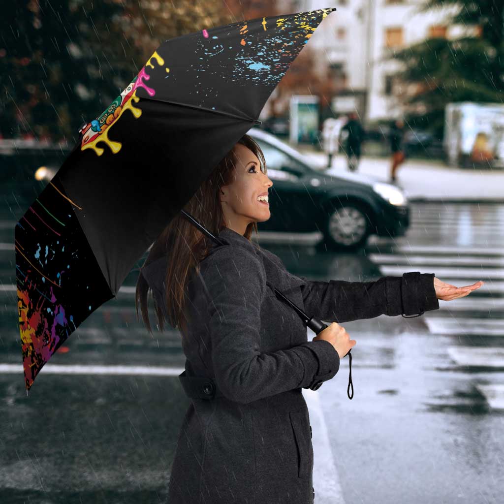 Dripping Sombrero Sugar Skull Umbrella Día de los Muertos - Wonder Print Shop