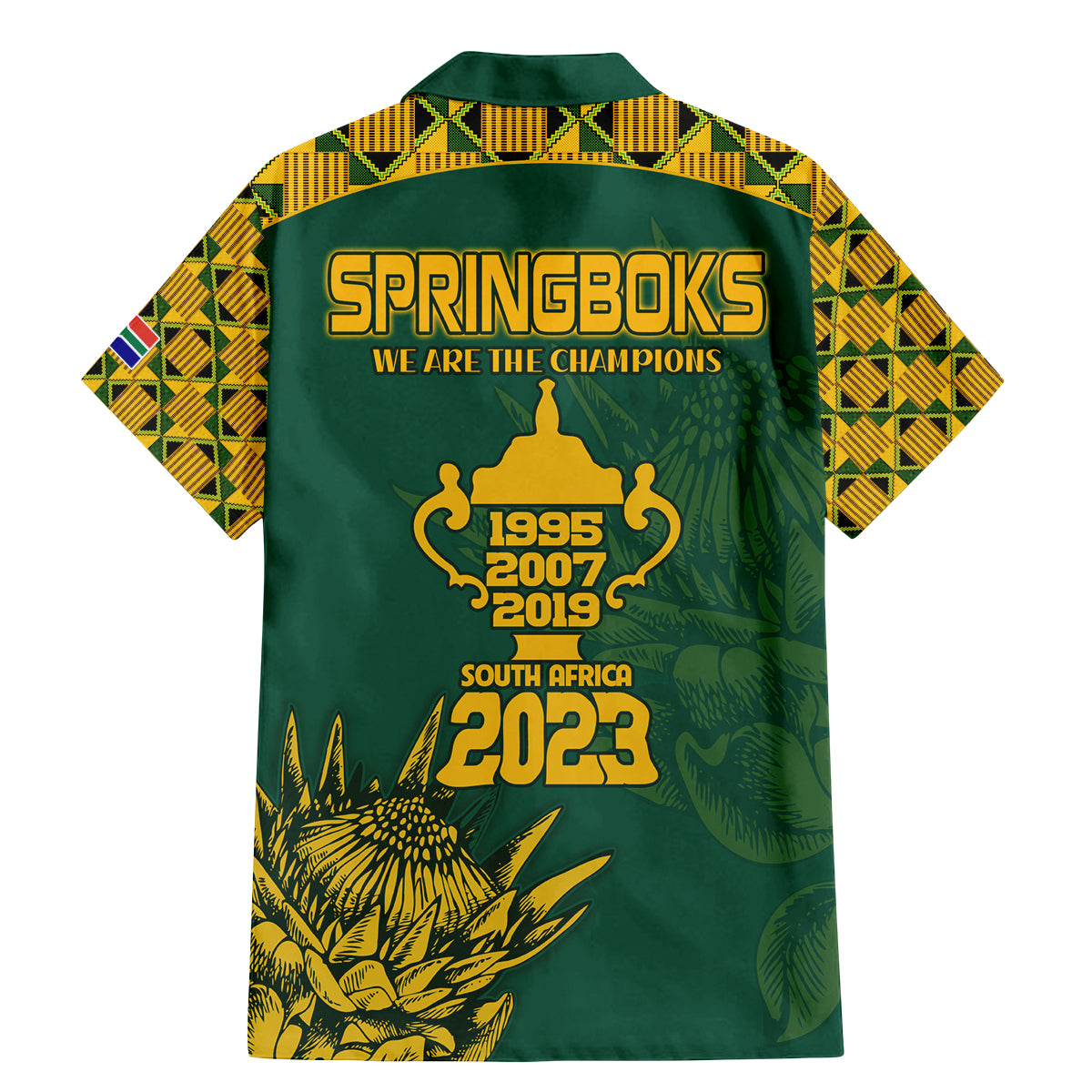 South Africa Rugby Family Matching Mermaid Dress and Hawaiian Shirt Springboks Proud The Champions LT9 - Wonder Print Shop