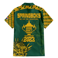 South Africa Rugby Family Matching Mermaid Dress and Hawaiian Shirt Springboks Proud The Champions LT9 - Wonder Print Shop