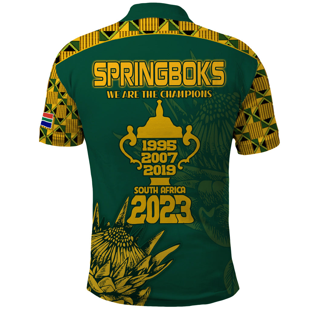 South Africa Rugby Polo Shirt Springboks Proud The Champions - Wonder Print Shop