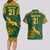 Custom South Africa Rugby Couples Matching Long Sleeve Bodycon Dress and Hawaiian Shirt Springboks Proud The Champions LT9 - Wonder Print Shop