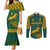 Custom South Afica Rugby Couples Matching Mermaid Dress and Long Sleeve Button Shirt Springboks Proud The Champions LT9