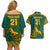 Custom South Africa Rugby Couples Matching Off Shoulder Short Dress and Hawaiian Shirt Springboks Proud The Champions LT9 - Wonder Print Shop