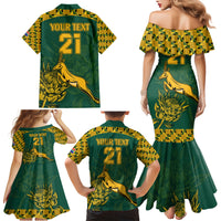 Custom South Africa Rugby Family Matching Mermaid Dress and Hawaiian Shirt Springboks Proud The Champions LT9 - Wonder Print Shop