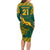 Custom South Africa Rugby Long Sleeve Bodycon Dress Springboks Proud The Champions - Wonder Print Shop