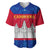 Personalised Cambodia Baseball Jersey With Simple Flag Style LT9 - Wonder Print Shop