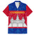 Personalised Cambodia Family Matching Long Sleeve Bodycon Dress and Hawaiian Shirt With Simple Flag Style LT9 - Wonder Print Shop