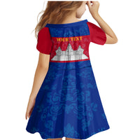 Personalised Cambodia Family Matching Mermaid Dress and Hawaiian Shirt With Simple Flag Style LT9 - Wonder Print Shop
