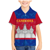Personalised Cambodia Family Matching Mermaid Dress and Hawaiian Shirt With Simple Flag Style LT9 - Wonder Print Shop