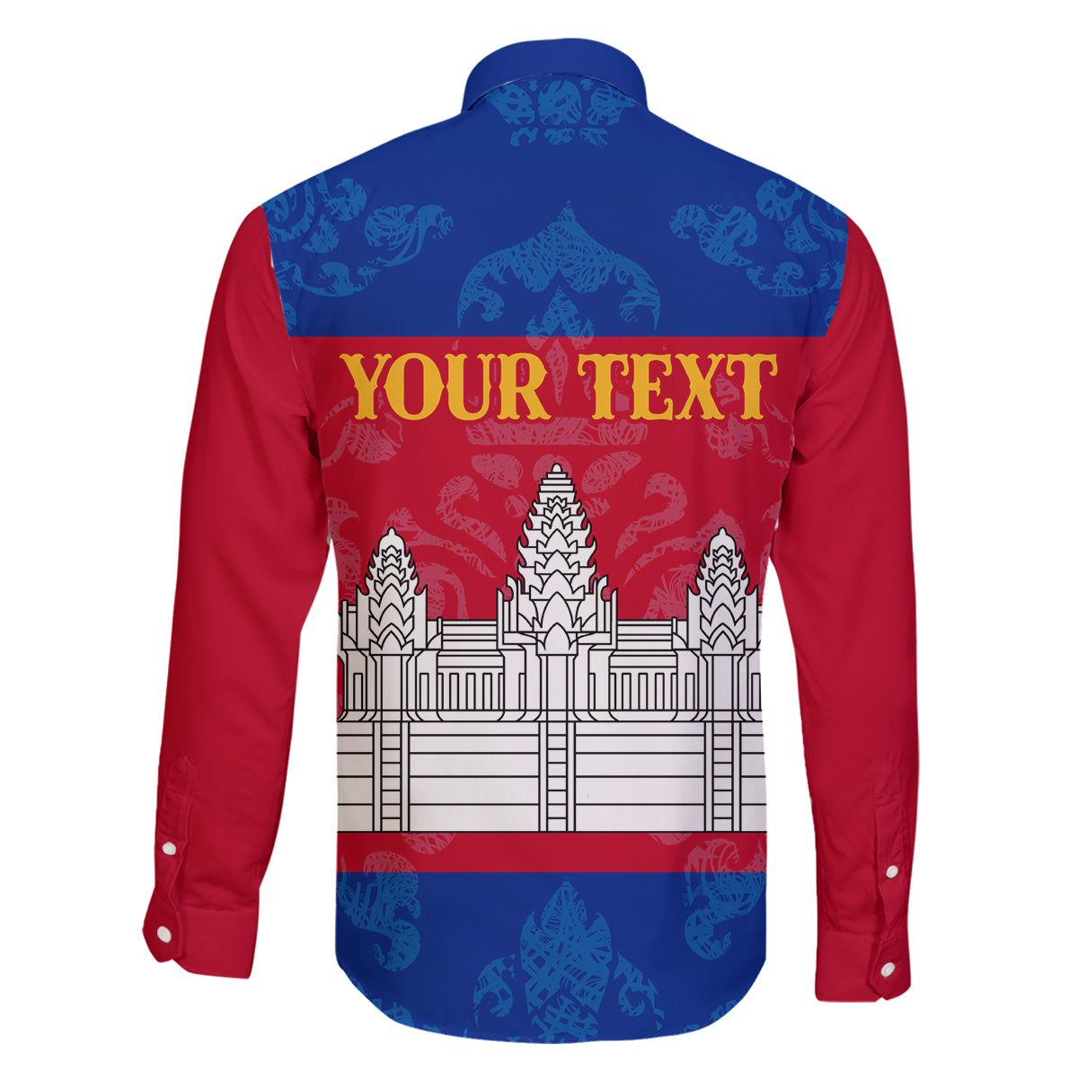 Personalised Cambodia Family Matching Puletasi Dress and Hawaiian Shirt With Simple Flag Style - Wonder Print Shop