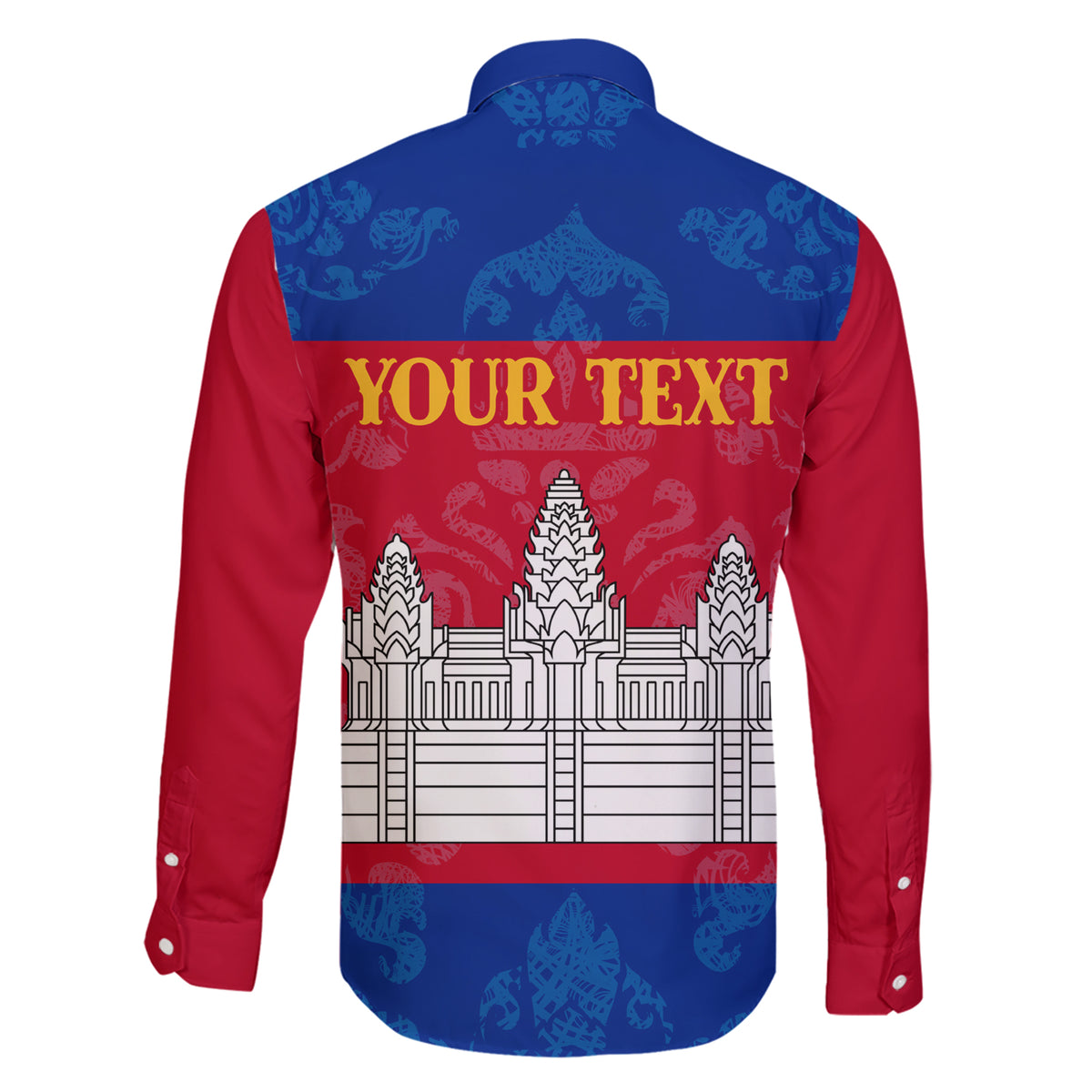 Personalised Cambodia Family Matching Short Sleeve Bodycon Dress and Hawaiian Shirt With Simple Flag Style - Wonder Print Shop