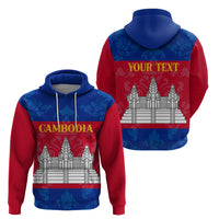 Personalised Cambodia Hoodie With Simple Flag Style - Wonder Print Shop