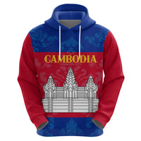 Personalised Cambodia Hoodie With Simple Flag Style - Wonder Print Shop