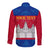 Personalised Cambodia Long Sleeve Button Shirt With Simple Flag Style - Wonder Print Shop