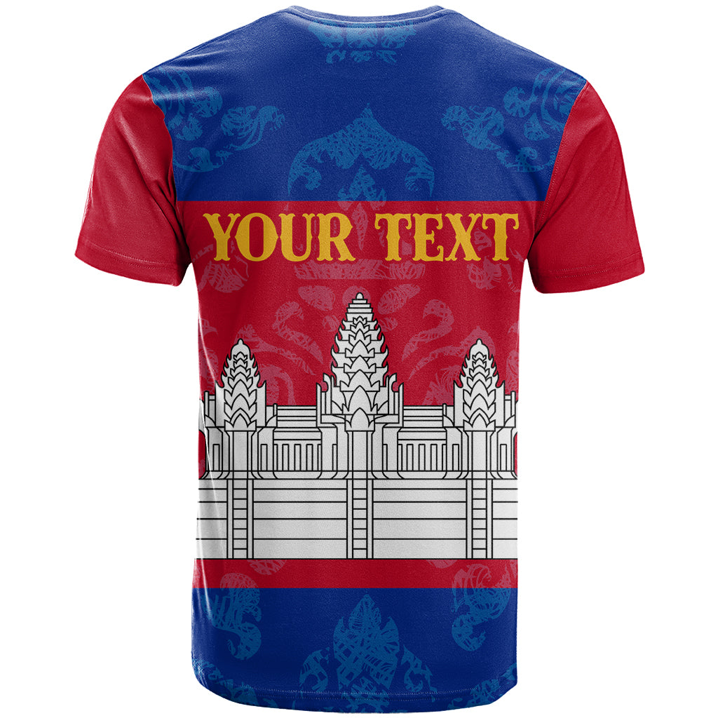 Personalised Cambodia T Shirt With Simple Flag Style - Wonder Print Shop
