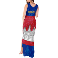 Personalised Cambodia Tank Maxi Dress With Simple Flag Style - Wonder Print Shop
