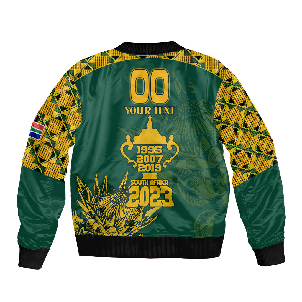 Custom South Africa Rugby Bomber Jacket Springboks Proud The Champions No2 LT9 - Wonder Print Shop
