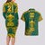 Custom South Africa Rugby Couples Matching Long Sleeve Bodycon Dress and Hawaiian Shirt Springboks Proud The Champions No2 LT9 - Wonder Print Shop