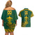 Custom South Africa Rugby Couples Matching Off Shoulder Short Dress and Hawaiian Shirt Springboks Proud The Champions No2 LT9 - Wonder Print Shop