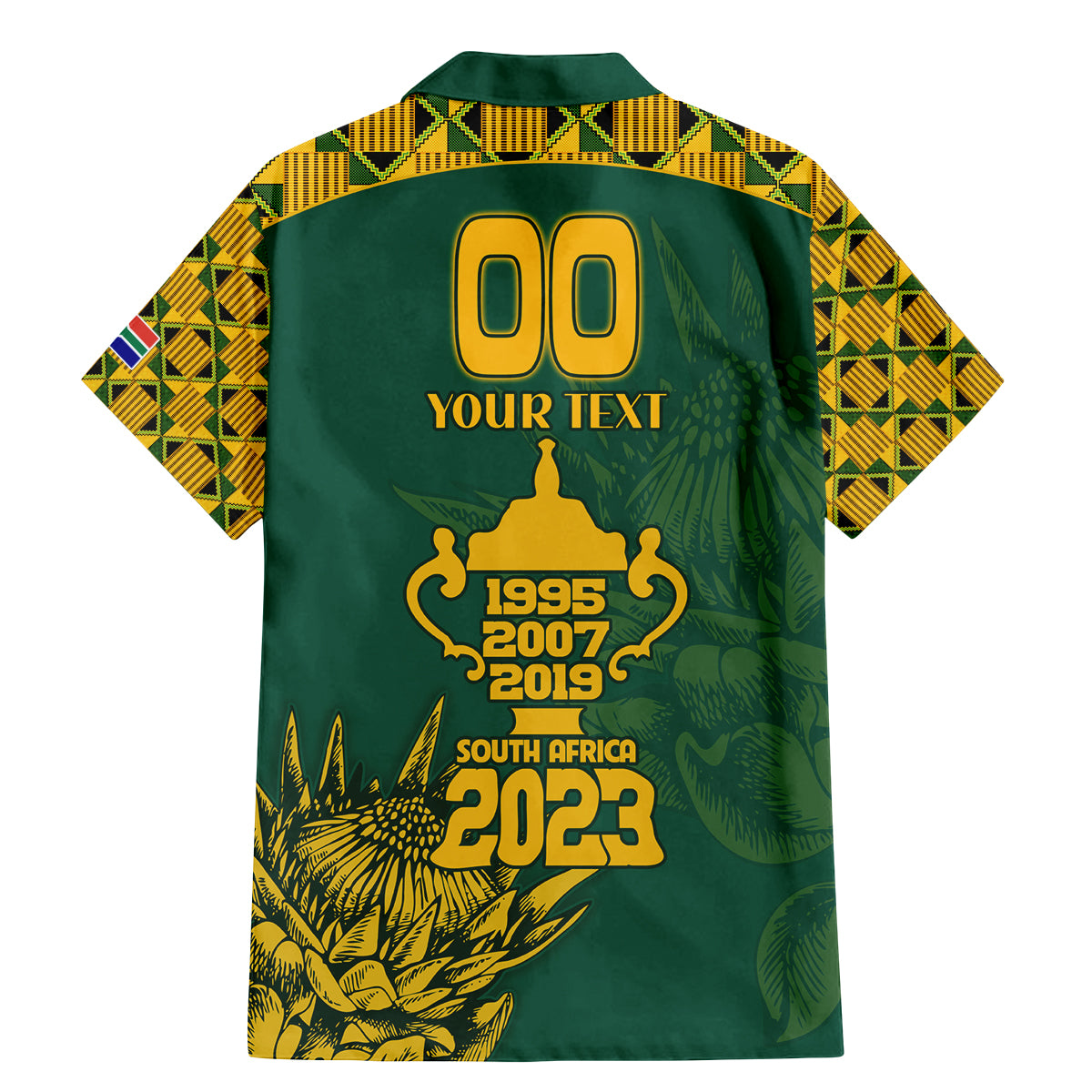 Custom South Africa Rugby Family Matching Mermaid Dress and Hawaiian Shirt Springboks Proud The Champions No2 LT9 - Wonder Print Shop