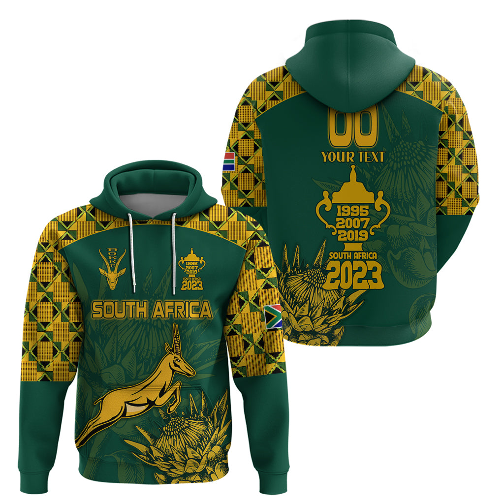 Custom South Africa Rugby Hoodie Springboks Proud The Champions No2 - Wonder Print Shop