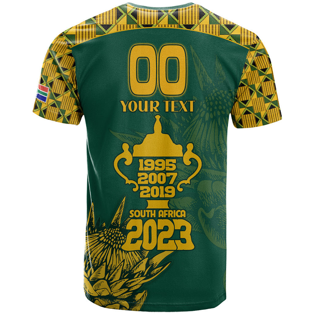 Custom South Africa Rugby T Shirt Springboks Proud The Champions No2 - Wonder Print Shop