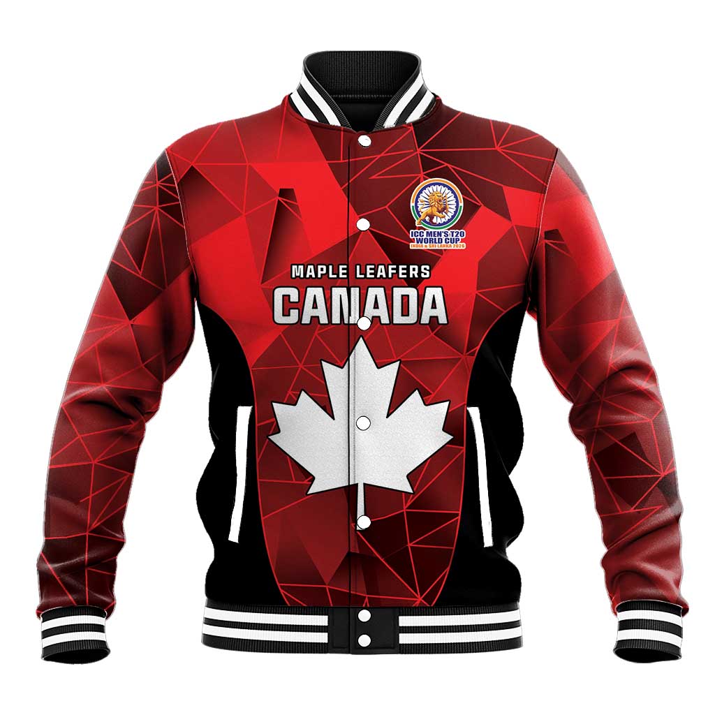Custom Canada Cricket Spirit 2026 Baseball Jacket World T20 Edition - Wonder Print Shop