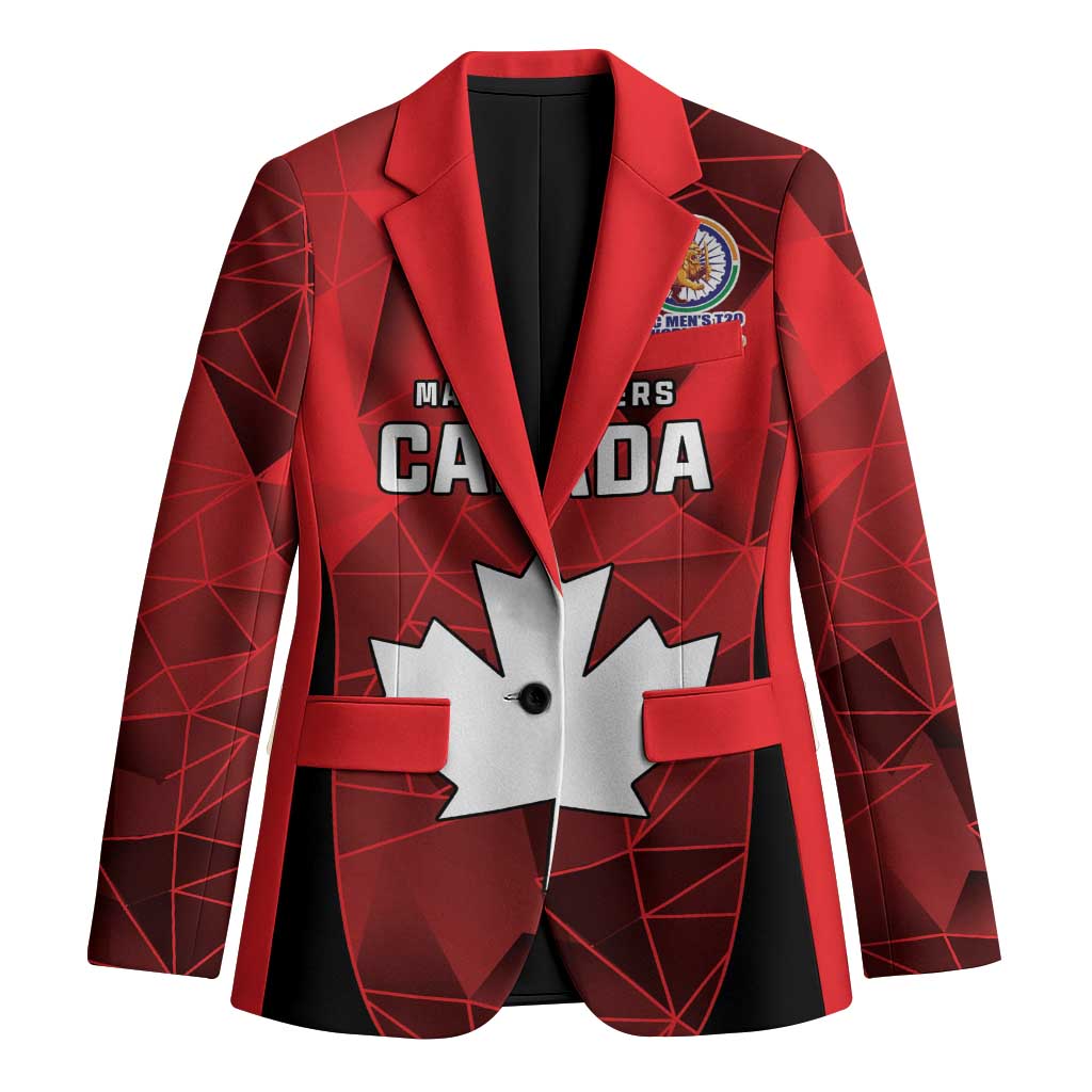 Custom Canada Cricket Spirit 2026 Blazer World T20 Edition - Wonder Print Shop