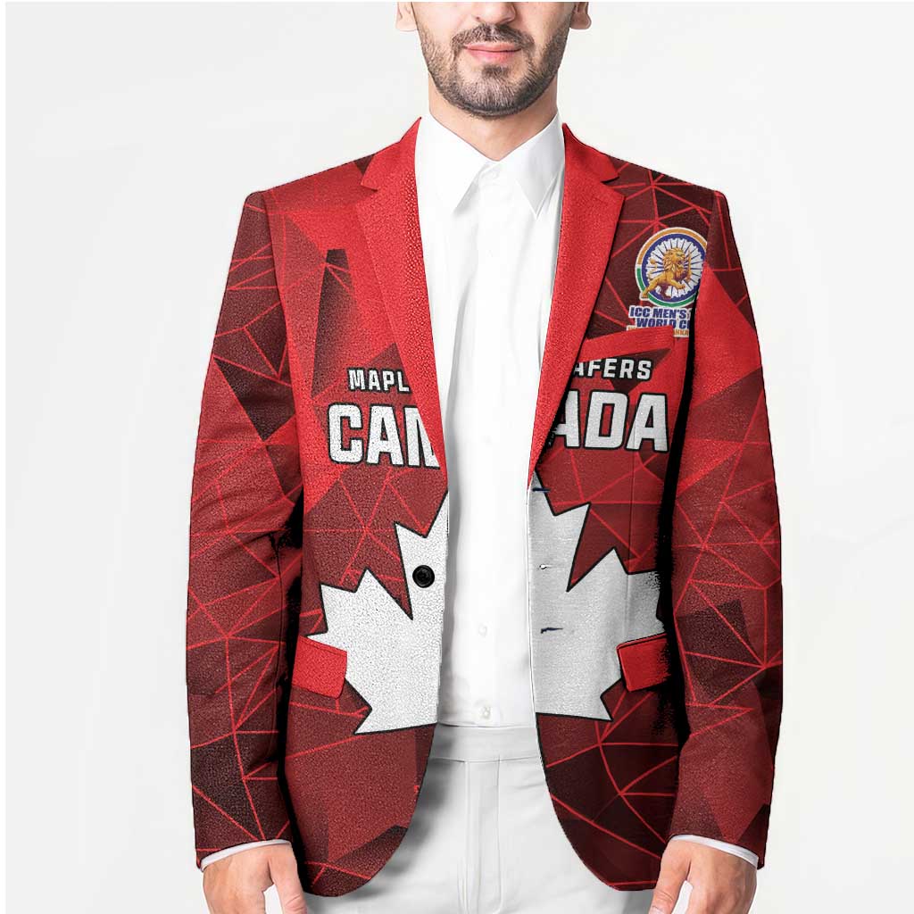 Custom Canada Cricket Spirit 2026 Blazer World T20 Edition - Wonder Print Shop