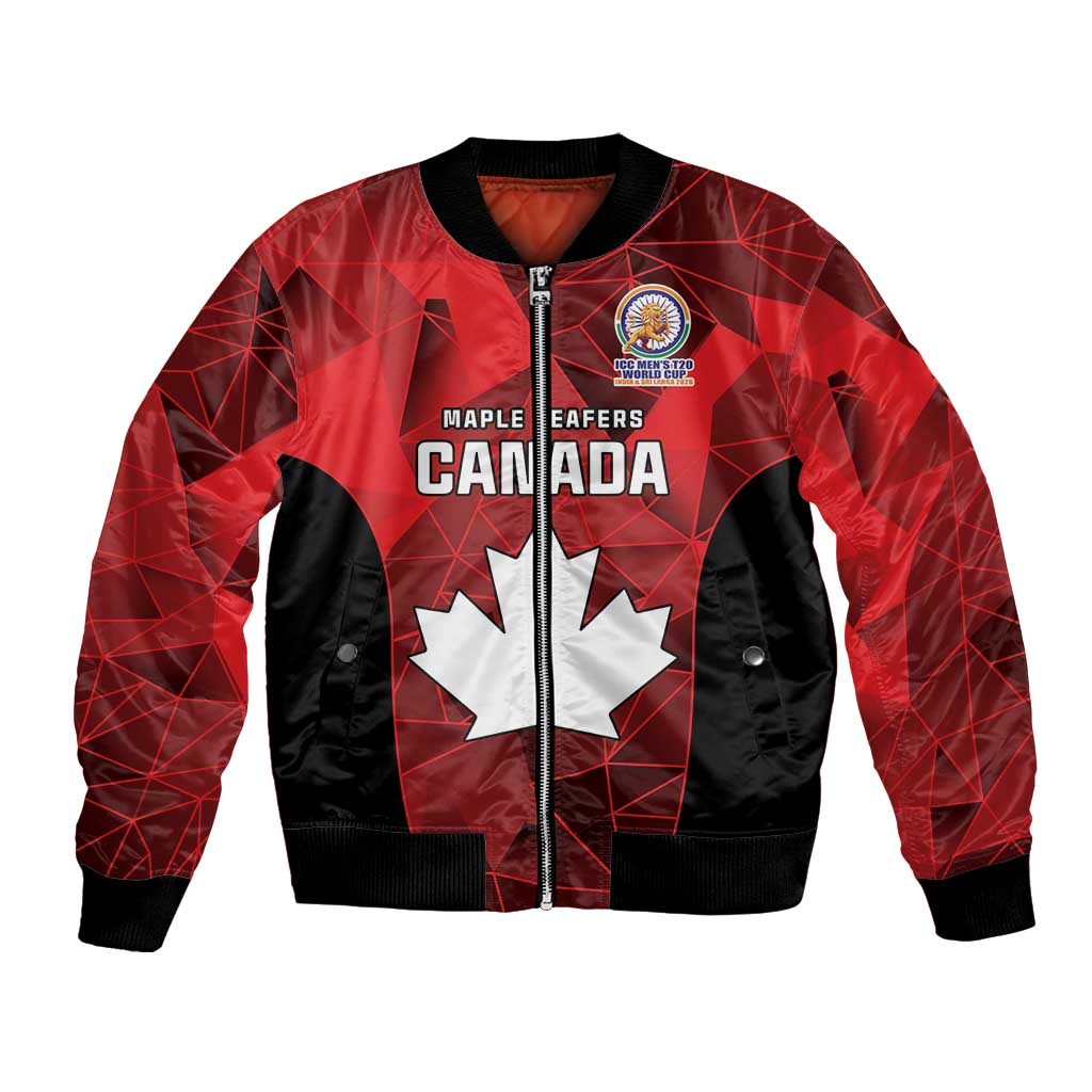 Custom Canada Cricket Spirit 2026 Bomber Jacket World T20 Edition - Wonder Print Shop