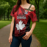 Custom Canada Cricket Spirit 2026 Cross Shoulder Shirt World T20 Edition - Wonder Print Shop