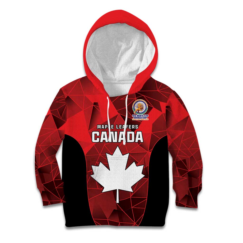 Custom Canada Cricket Spirit 2026 Kid Hoodie World T20 Edition - Wonder Print Shop