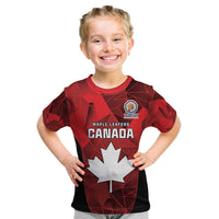 Custom Canada Cricket Spirit 2026 Kid T Shirt World T20 Edition - Wonder Print Shop