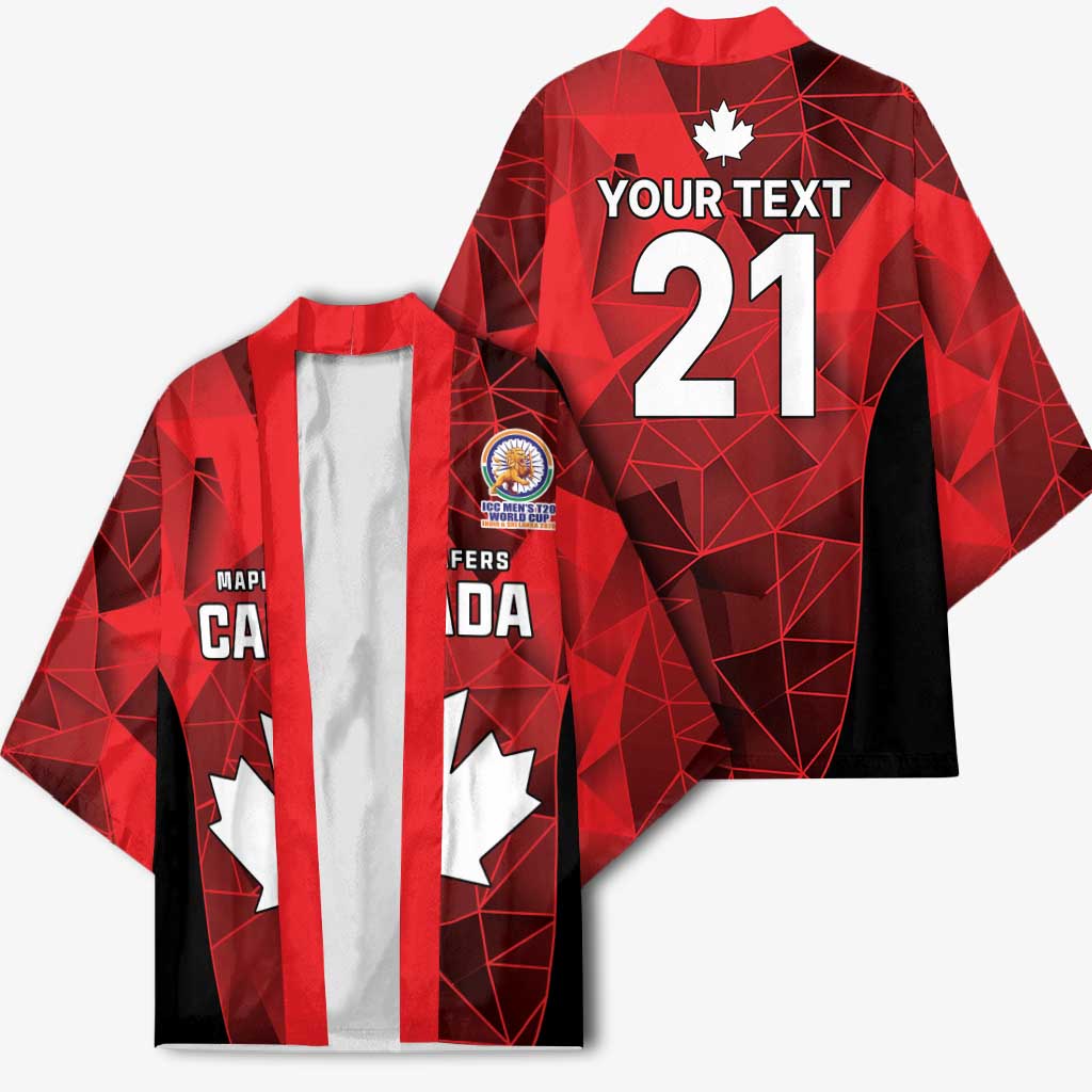 Custom Canada Cricket Spirit 2026 Kimono World T20 Edition - Wonder Print Shop